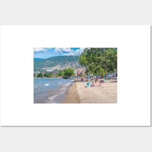 Summer on the Beach in Penticton, BC, Canada Posters and Art